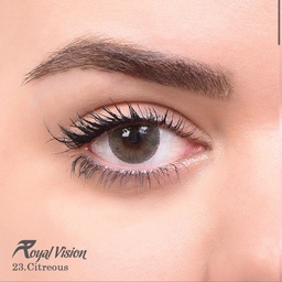 لنز چشم  رویال ویژن شماره 23 مدل Citreous دور دار سبز زیتونی ر