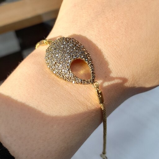 دستبند،طلا روس سیاه قلم رنگ ثابت