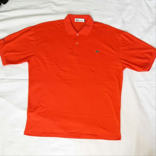 تیشرت یا همان پولوشرت  جو دون اصل  LACOSTE  (4 XL   رنگ نارنجی جنس عالی چهار فصل قابل پوشیدن است 