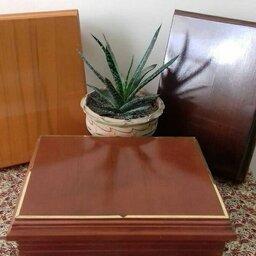 جعبه قرآن تمام چوب با طرح خود چوب ورنگ آن با سیلر وکیلر وجلا  ست  