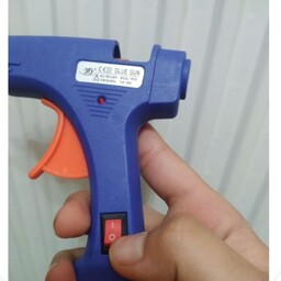 دستگاه چسب تفنگ حرارتی 20 وات رنگ آبی 