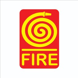 برچسب اخطار لوله آتش نشانی - بسته 5 عددی