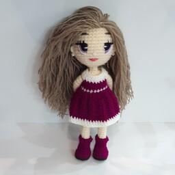 عروسک فانتزی با موهای بلند قابل استایل و مفصل در دستها و پاها و گردن و کمر