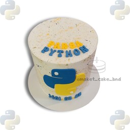 مینی ماکت کیک غیرخوراکی با ابعاد ده در ده به سفارش مشتری با طرح کدنویسی پایتون قابل سفارش میباشد