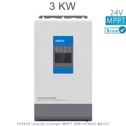 اینورتر شارژر 3KW و 24V سری MPPT تمام سینوسی مدل UP3000-M6322 برند EPEVER
