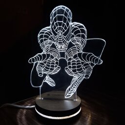 بالبینگ شبخواب چراغ خواب سه بعدی طرح  مرد عنکبوتی 2
