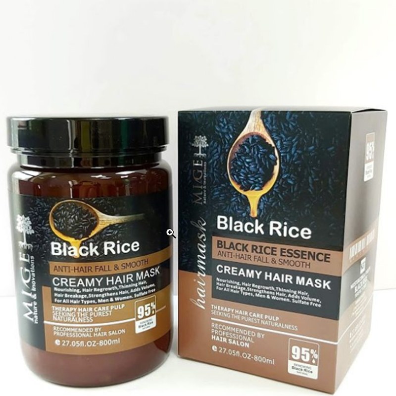 ماسک مو میگ برنج سیاه  Black Rice Mige