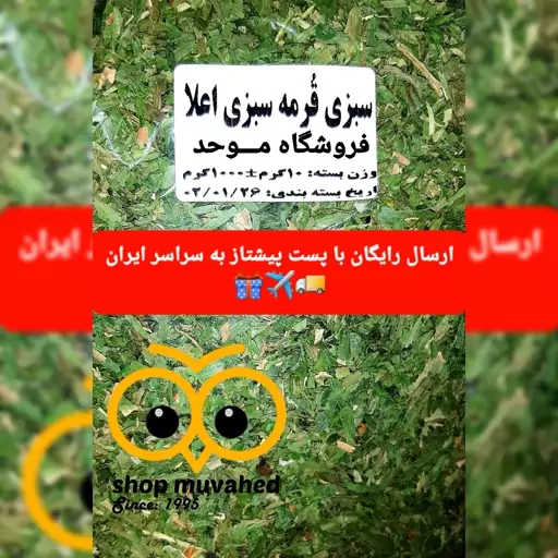 سبزی قورمه سبزی سبزی تیار  1000گرمی