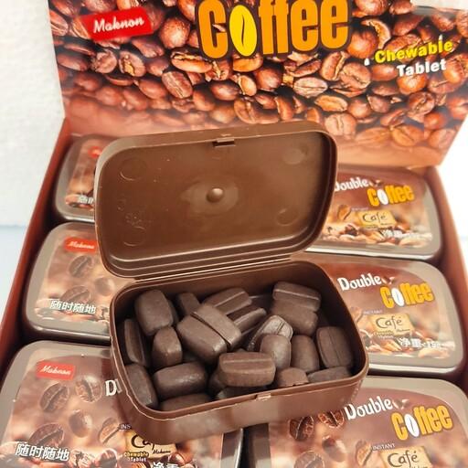 قرص قهوه جویدنی مکنون قوطی 15 گرمی اصلی