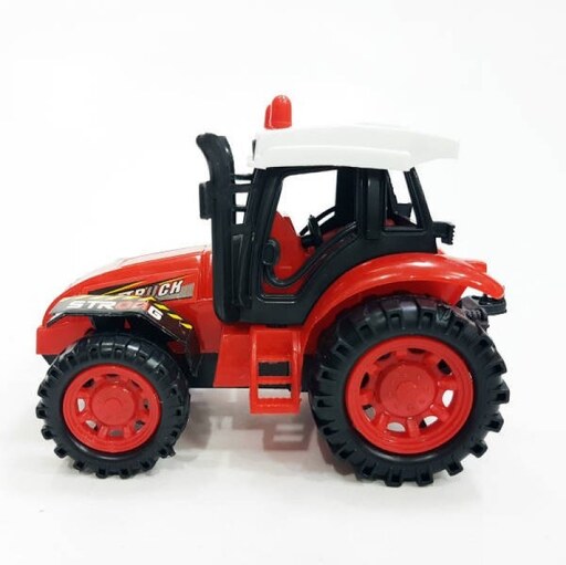 ماشین اسباب بازی سوپر تراکتور مزرعه مدل ماموت قدرتی برند درج رنگ (قرمز)