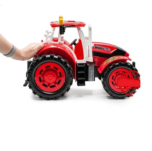 ماشین اسباب بازی سوپر تراکتور مزرعه مدل ماموت قدرتی برند درج رنگ (قرمز)