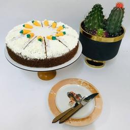 کیک هویج با روکش پنیردارچینی خانگی  (ستی کیک)