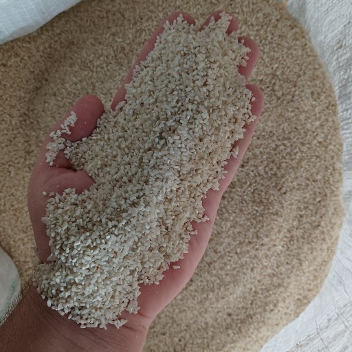 برنج لاشه نیمدانه هاشمی فوق اعلا ضمانت پخت و کیفیت و درشت با درصد برنج 40 و نیمدانه 60 درصد