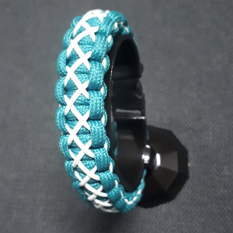 دستبند پاراکورد مردانه  با رنگ کله غازی