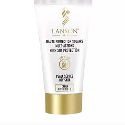 کرم ضد آفتاب رنگی پوست خشک لانسون Lanson Haute Protection Solaire Oily S

