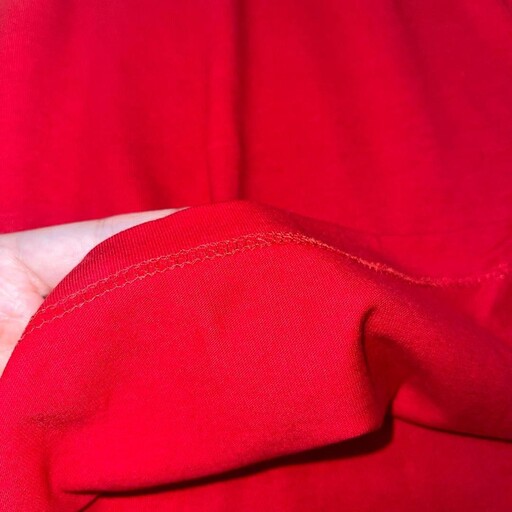پیراهن ساحلی دخترانه نخی 12 تا 14 سال قرمز یقه قایقی برند پپرتز آلمان خنک و سبک تنخور شیک 