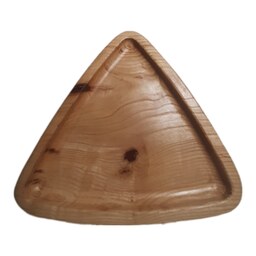 بشقاب چوبی مثلثی