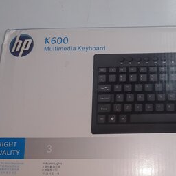 مینی کیبرد مدل hp سیم دار رنگ مشکی k600