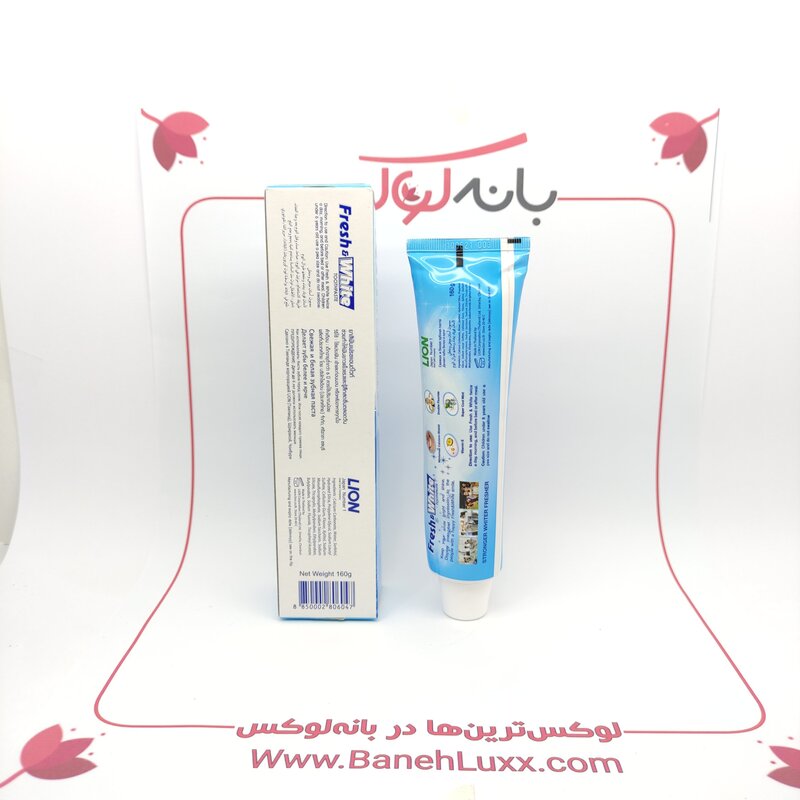 خمیر دندان فرش وایت ژاپن- حاوی سوپر کلسیم  فعال- سفید کننده نعنایی و حاوی ویتامین E-ساخت اندونزی به سفارش شرکت لیون ژاپن