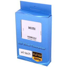 تبدیل X4Tech HDMI To AVمبدل HDMI به AV ایکس فورتک سری Mini

