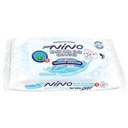 دستمال مرطوب پاک کننده دست و صورت نینو Nino بسته ی 10 عددی 