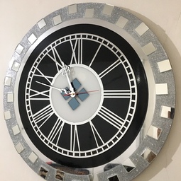 ساعت دیواری رزینی و آینه قطره 60cm