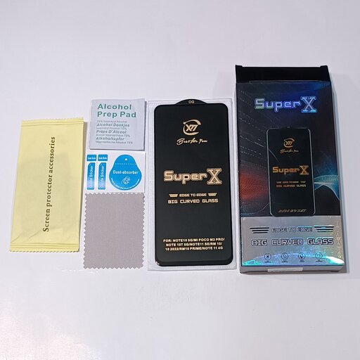 گلسsuper xگوشی شیائومی poco x3/poco x3pro/poco x3 pro تقویت شده با نصب آسان و کیفیت بالا 