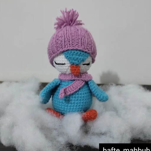 عروسک پنگوئن پینگو قابل سفارش در رنگ و اندازه دلخواه قابل استفاده به عنوان آویز کیف
