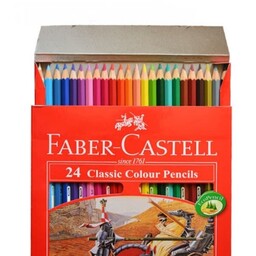 مداد رنگی 24 رنگ فابرکاستل جعبه مقوایی - اصلی