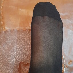 جوراب زنانه دو ربع پارازین مشکی کفه دار