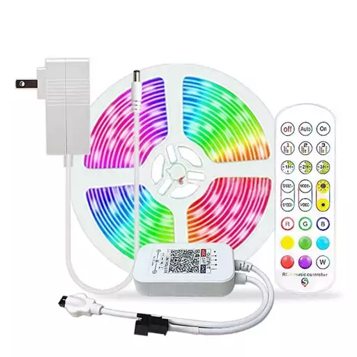 ریسه LED RGB 5050 طول 5 متری