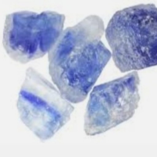 سنگ نمک کریستال آبی گرمسار معمولی 500گرمی طبیعی و معدنی