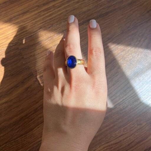 انگشتر زنانه استیل طلایی Delilah Blue ژاروسلاوا