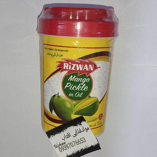 ترشی انبه خالص روغنی رضوان یک کیلو Rizwan mango picle in oil  1kg