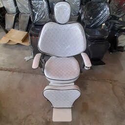 صندلی آرایشگاهی مردانه مدل پروانه ای (ویهان) با چرم رنگی