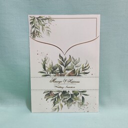 کارت عروسی 120 عدد با چاپ رنگیِ مشخصات کد1103