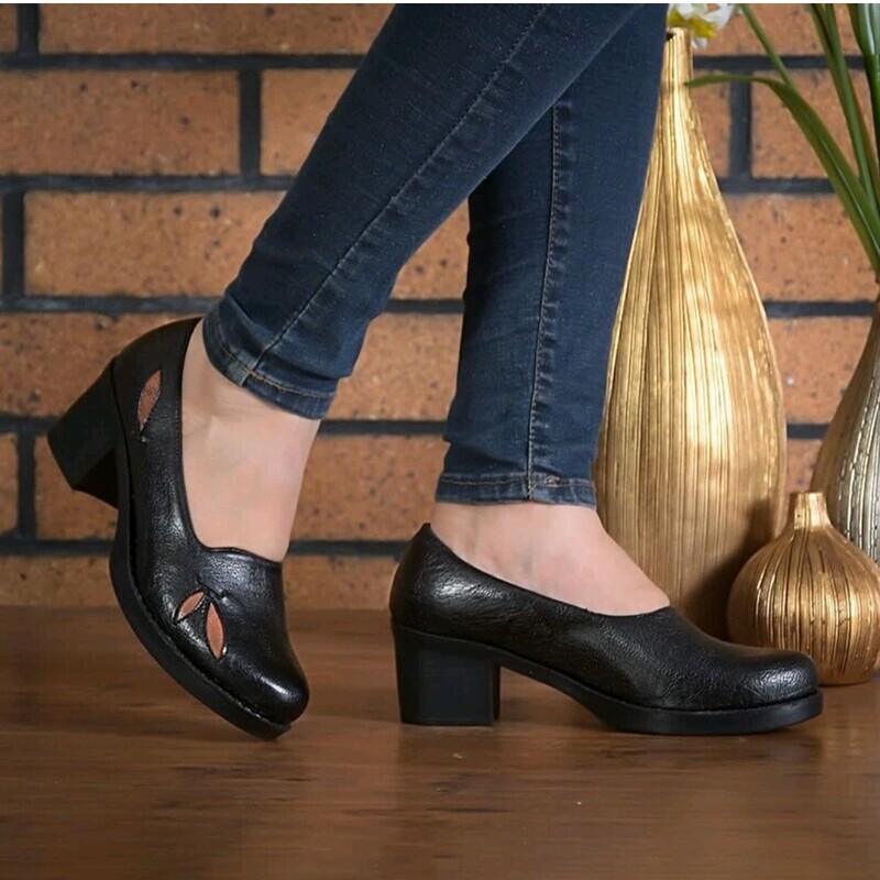کفش زنانه مجلسی مدل گلبرگ (سایز 37 تا 40 مشکی)