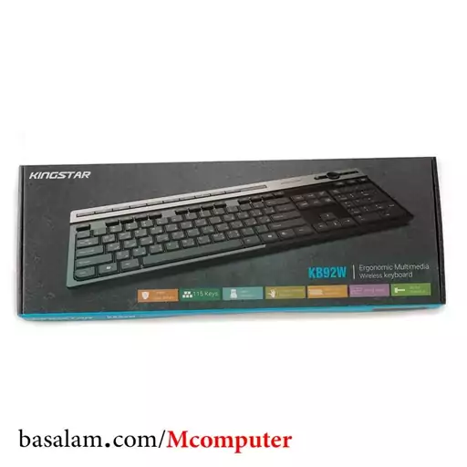 کیبورد بی سیم کینگ استار King Star KB92W با ارسال رایگان