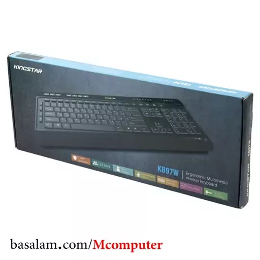 کیبورد بی سیم کینگ استار King Star KB97W با ارسال رایگان