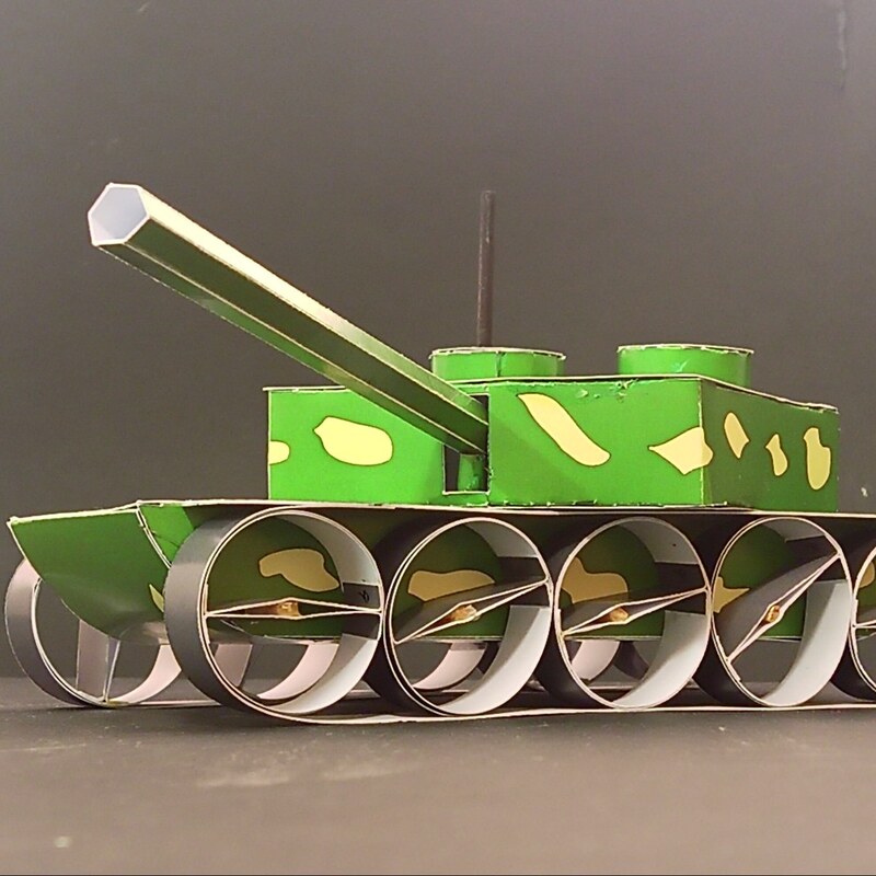 کاردستی ساختنی سه بعدی متحرک A3 مدل ماکت تانک