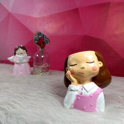 گلدان فانتزی دختر 17 -گلدان عروسکی-گلدان عروسکی دختر-گلدان دختر-گلدان پلی استر