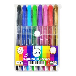 خودکار رنگی هشت تایی صدف