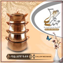 قابلمه مسی تیانچه زنجان سرویس 4 پارچه چکشی