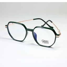 فریم عینک طبی زنانه کائوچو فلز جدید فشن سبز گرد 8895