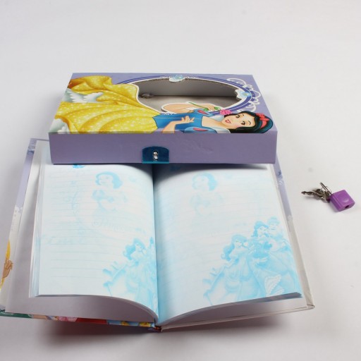 دفتر خاطرات جعبه دار دارای قفل و کلید، طرح های متنوع عروسکی، جلد سخت