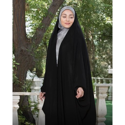 چادر  مشکی مجلسی  مدل عربی جنس ندا در  چهار  سایز 