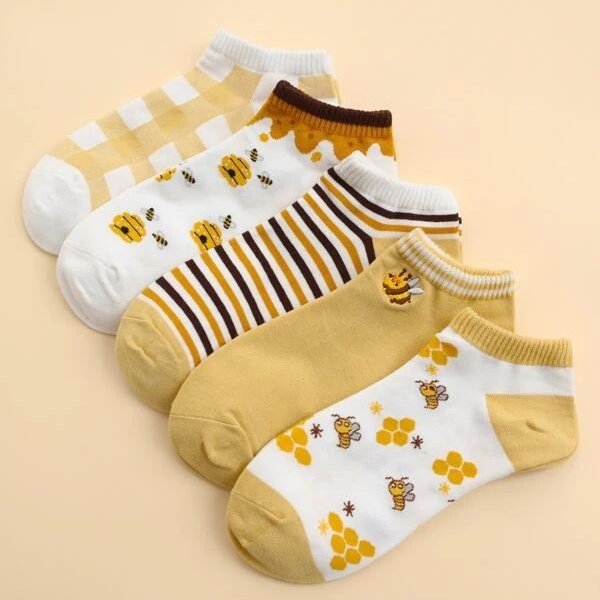 جوراب مچی طرح زنبوری دخترانه زنانه سایز36 تا41جنس نخ پنبه