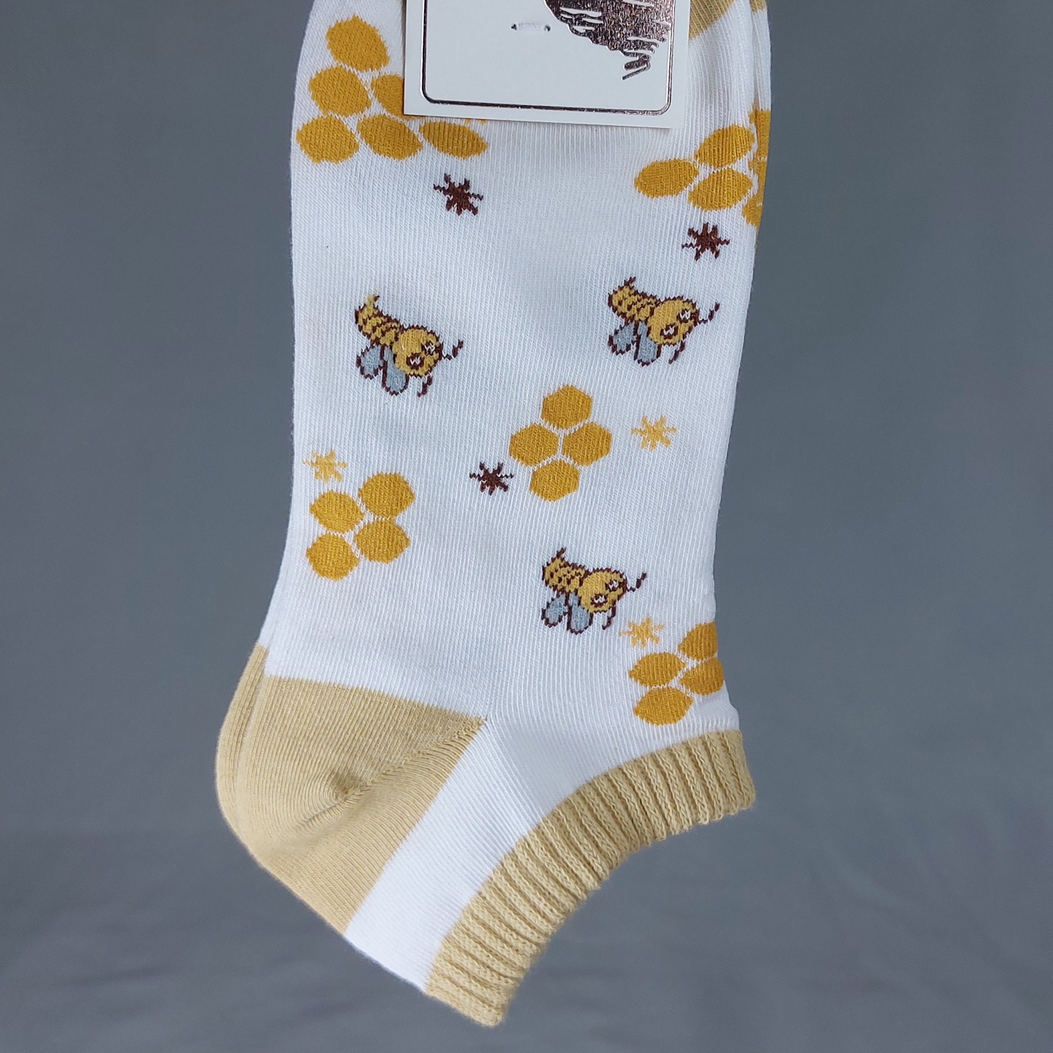 جوراب مچی طرح زنبوری دخترانه زنانه سایز36 تا41جنس نخ پنبه