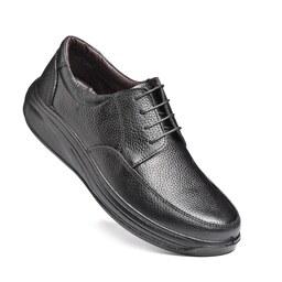 کفش مردانه چرم طبیعی مشکی کد 667