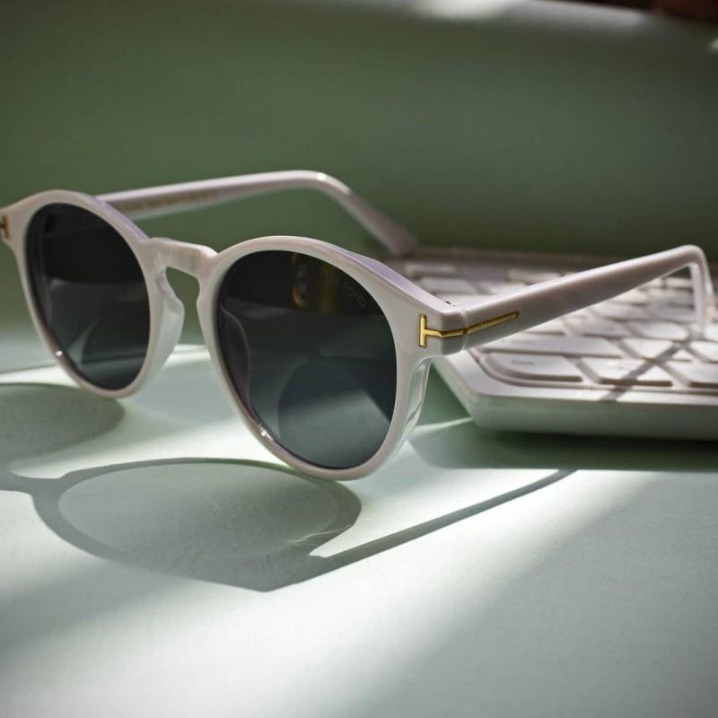 عینک آفتابی مردانه و زنانه مارک تام فورد یووی 400(رنگ سفید )